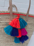 Baskets-Moroccan-Fiesta Tassel-Orange