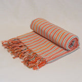 Beach Towel-Vertical Stripe-Mandarin Stripe