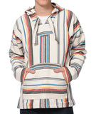 Hoodie-Baja Hoodie-Retro Sarape-Red-Orange-Blue