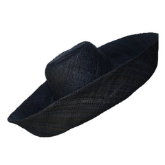 Capeline-Straw Hat-Raffia-Black