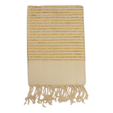 Beach Towel-Bling-Cream & Gold