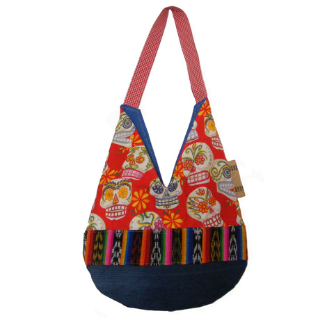 Beach Bag-MonkeyBiz-Flowers & Skulls