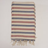 Beach Towel-Earthtone Stripe