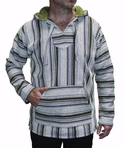 Hoodie-Baja Hoodie-Quintero-Palmita-White-Grey-Olive+Sherpa