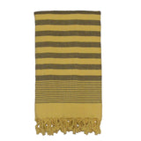 Beach Towel-Double Stripe-Yellow